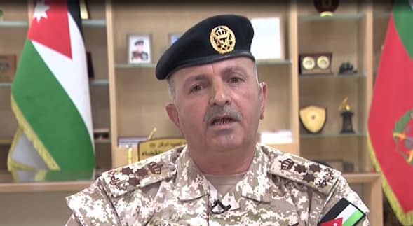 مدير العمليات الحربية في القوات المسلحة الاردنية العميد الركن ياسين القضاة
