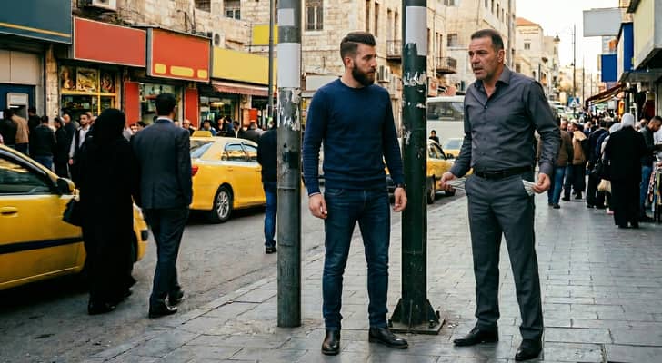 صورة معدة بالذكاء الاصطناعي تمثل حالة بعض المواطنين الضجرة بسبب سوء الحال الاقتصادي لهم