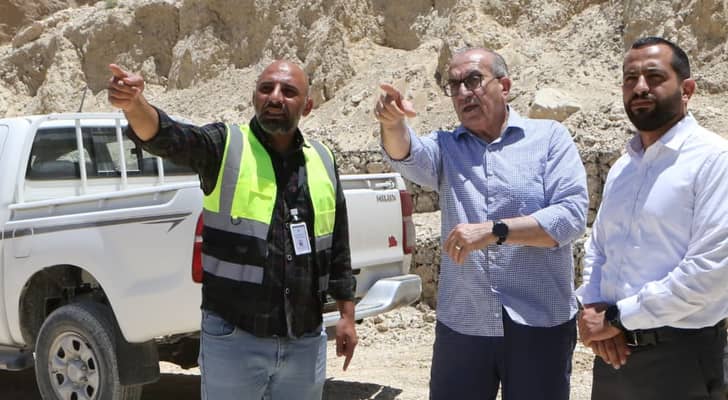 جولة وزير الأشغال بالكرك