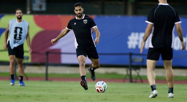 موسى التعمري من تدريبات المنتخبات الوطني