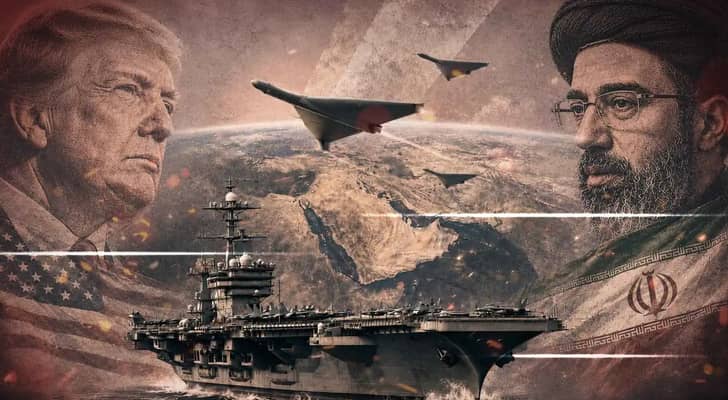صورة معدة بالذكاء الاصطناعي للحرب الأمريكية على إيران