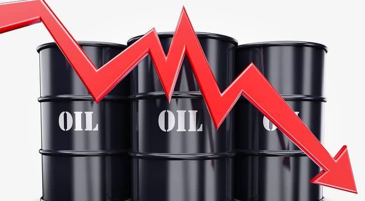 مؤشر هبوط أسعار النفط