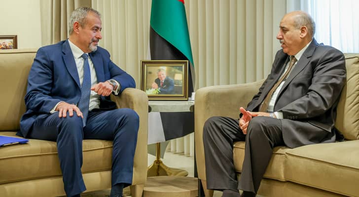 رئيس مجلس النواب مازن القاضي و سفير جمهورية مصر العربية، خالد الأبيض