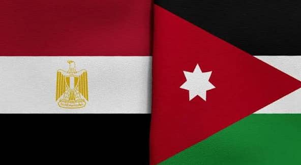 علم الأردن و مصر