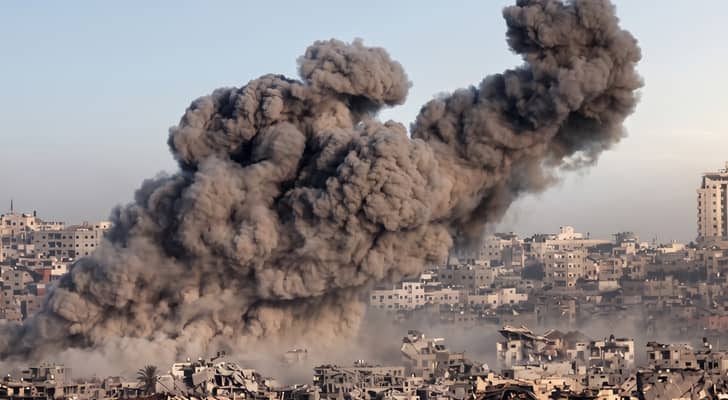 قصف الاحتلال على قطاع غزة -أرشيفية