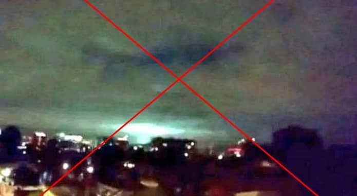 الضوء الأخضر الغامض مع زلزال مصر.. حقيقة الصورة المتداولة من المكسيك