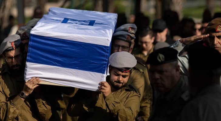 جنازة أحد قتلى جنود الاحتلال  الإسرائيلي