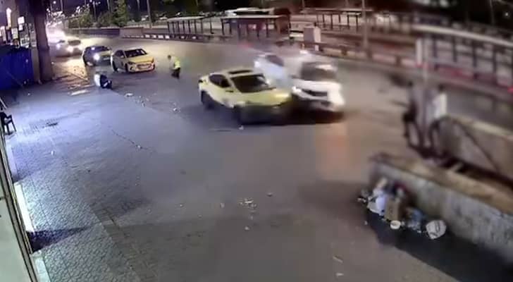 حادث تصادم ودهس