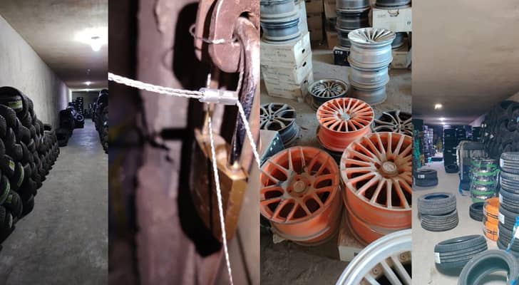 إطارات منتهية الصلاحية