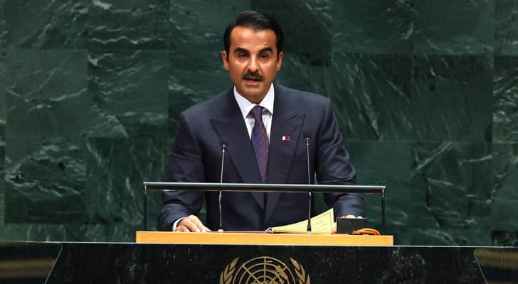 أمير قطر أمام الأمم المتحدة: المنطقة تمر بأخطر مراحلها...